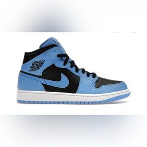 Jordan 1 Mid University Blue Black